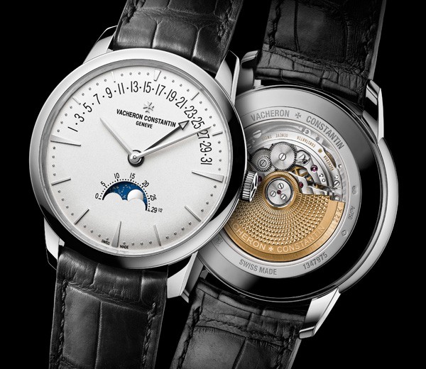 White Dial Fake Vacheron Constantin Patrimony Moonphase & Retrograde Date Watches With New Appearance