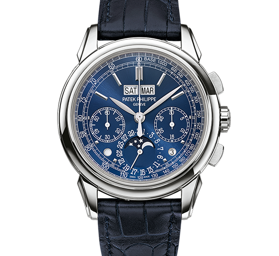 Patek Philippe Grand Complications Replica Watches With Blue Alligator Straps Discounted For Men