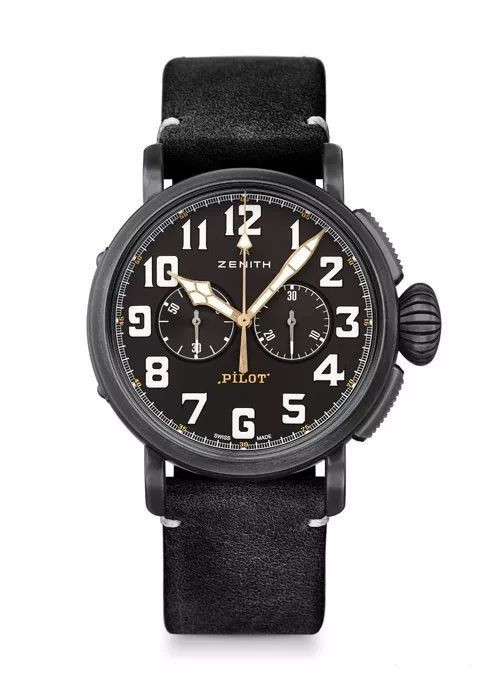 Arabic numeral time scales applied in black fake watches are clear.