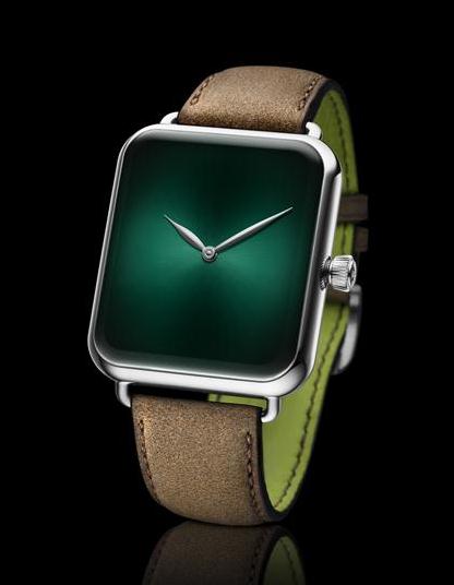 This green dial copy watch is quite pure.