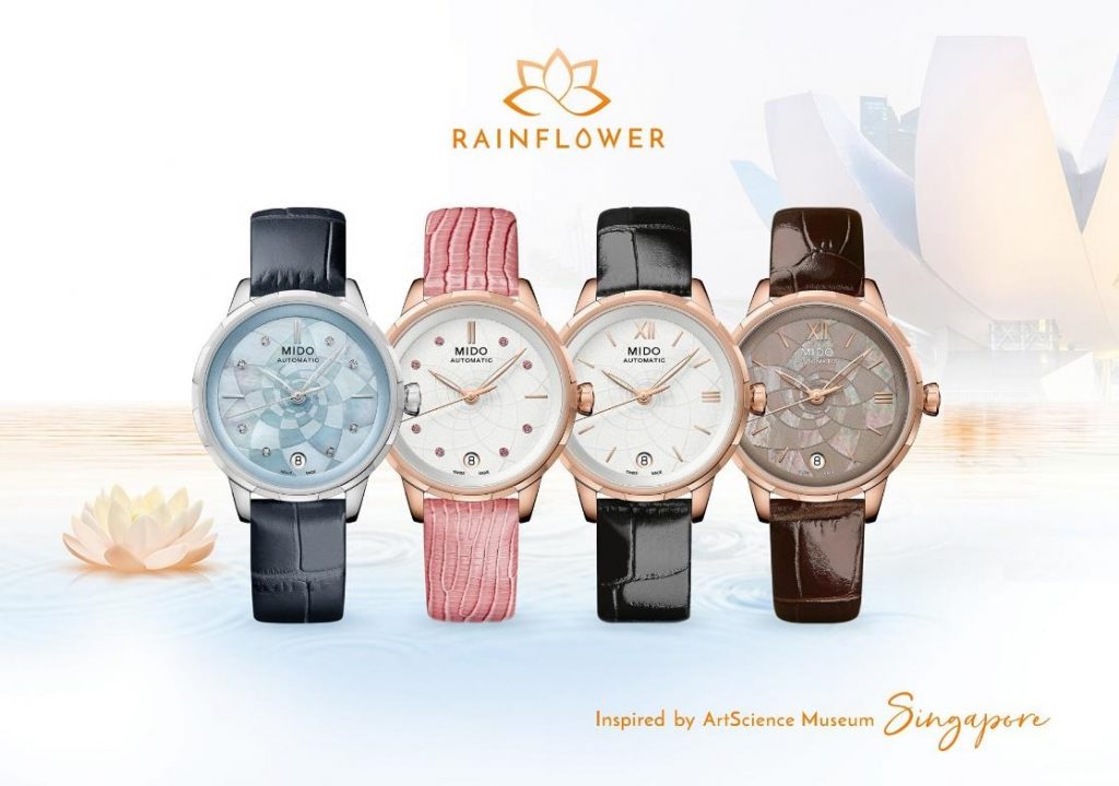 The mother-of-pearl dials replica watches are designed for females.